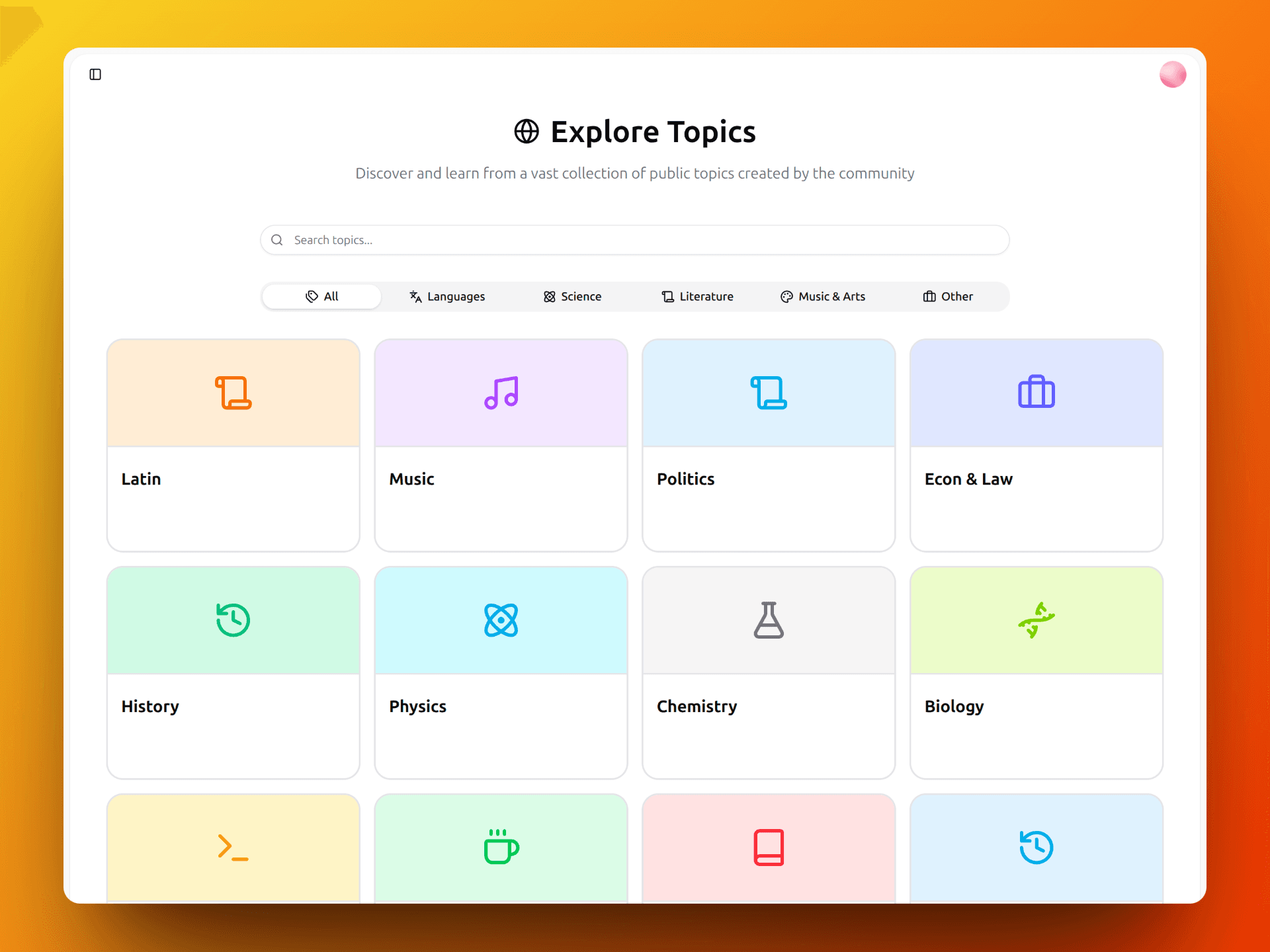 Explore Public Topics